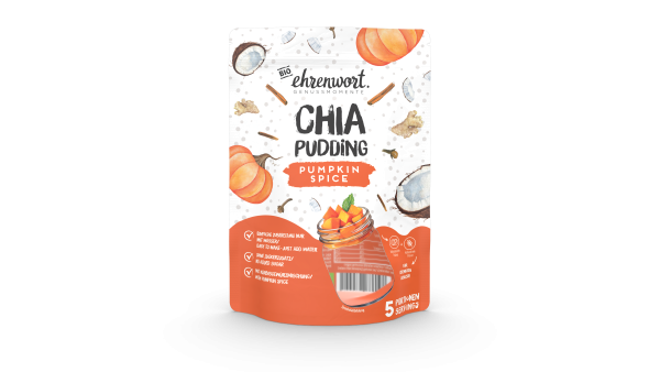 ehrenwort BIO Pumpkin Spice Chia Pudding - Frühstücksflocken