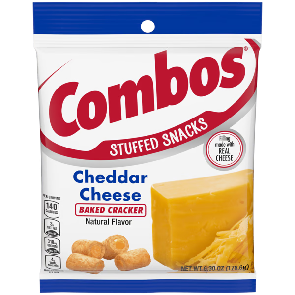 Combos Baked Cheddar Cracker 178,6g Knabbersnack