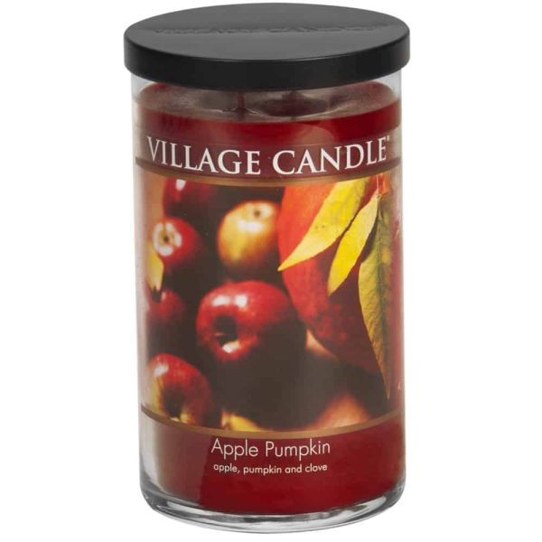 Village Candle Tumbler großes Glas Apple Pumpkin Duftkerze