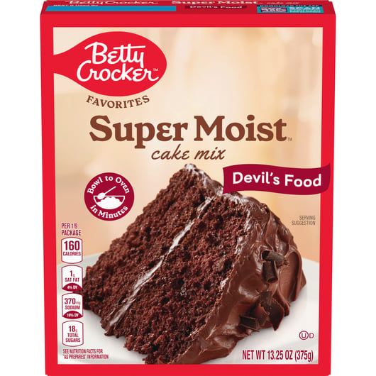Betty Crocker Cake - Devil's Food Backmischung (375g)