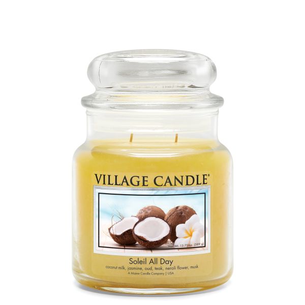 Village Candle mittleres Glas Soleil All Day Duftkerze