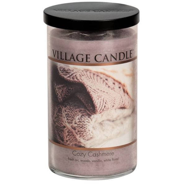 Village Candle Tumbler großes Glas Cozy Cashmere Duftkerze