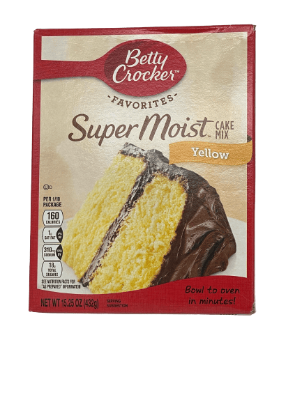 Betty Crocker Cake - Supermoist Yellow Backmischung (432g)