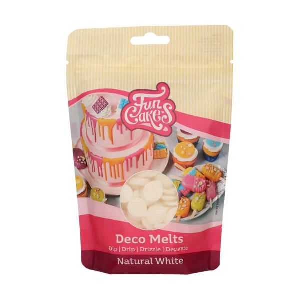 Fun Cakes Deco Melts Natural White - Kuchendekoration