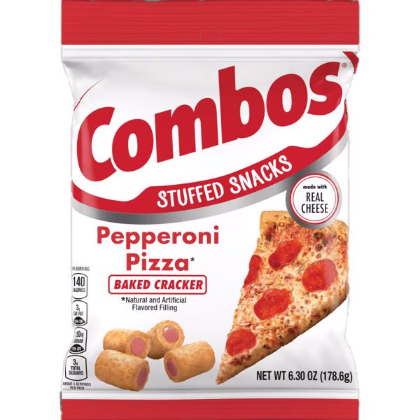 Combos Baked Pepperoni Pizza Cracker 178,6g Knabbersnack