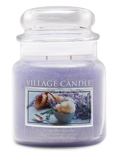 Village Candle mittleres Glas Lavender Vanilla Duftkerze